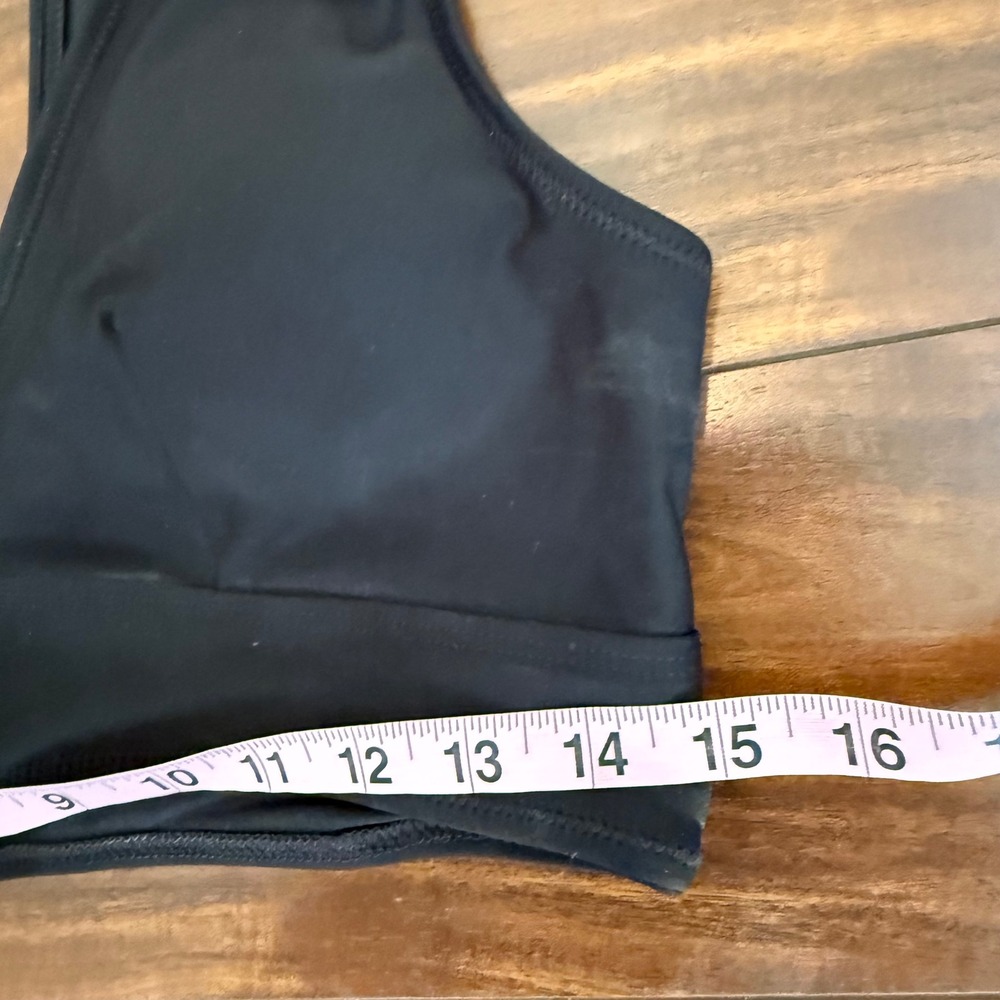 Old Navy Black Plunge‎ Bikini Top Womens Large V-Neck Wide Strap Swim Top L - Picture 5 of 6